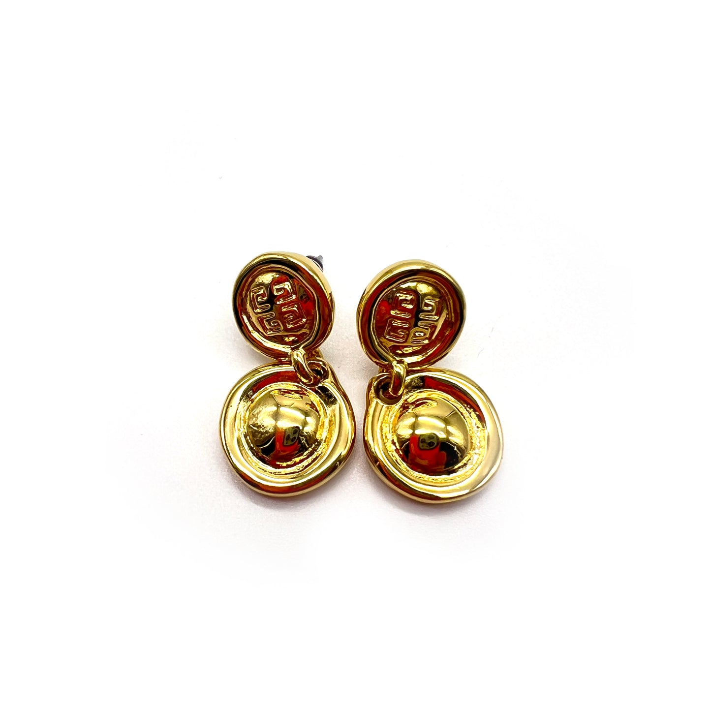 Givenchy Vintage 4G Logo Golden Earrings