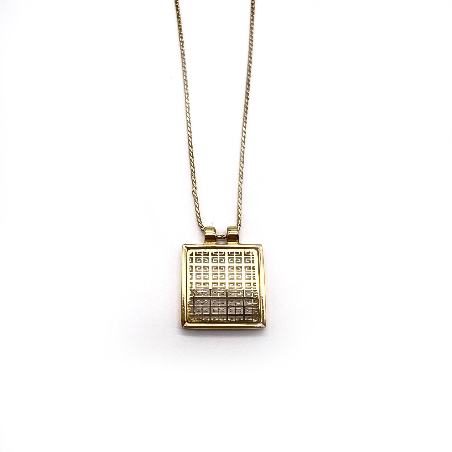 Givenchy Vintage 4G Logo Motif Pendant Golden Necklace