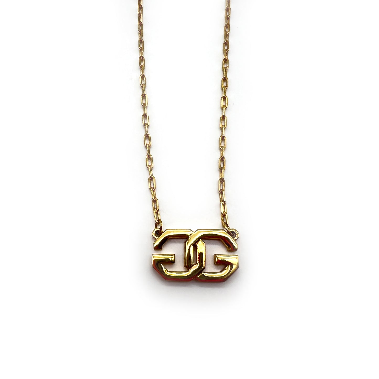 Givenchy Vintage Gg Logo Golden Necklace