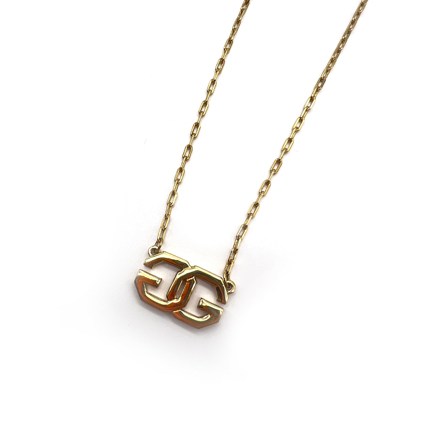 Givenchy Vintage Gg Logo Golden Necklace