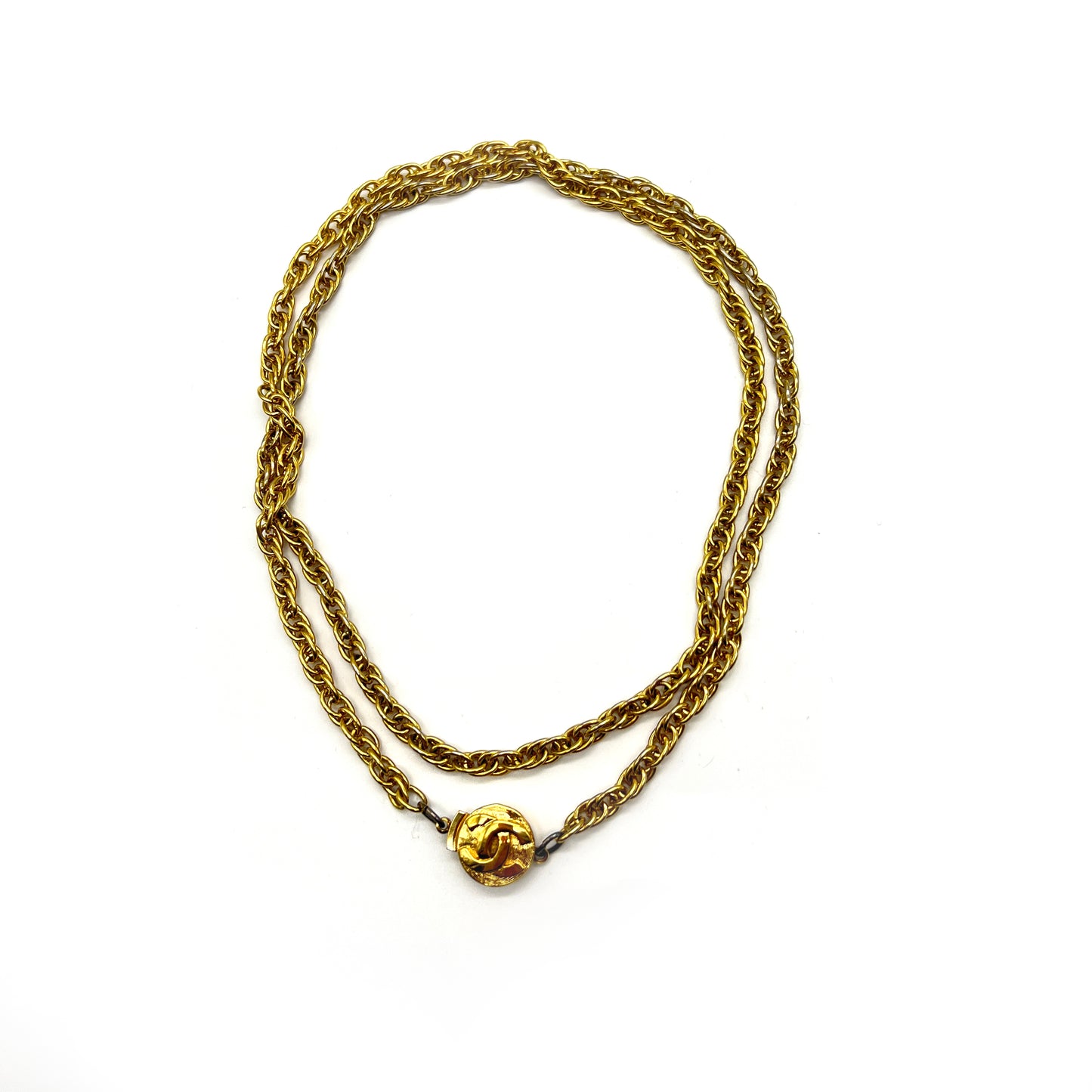 Chanel Vintage Golden Long Necklace