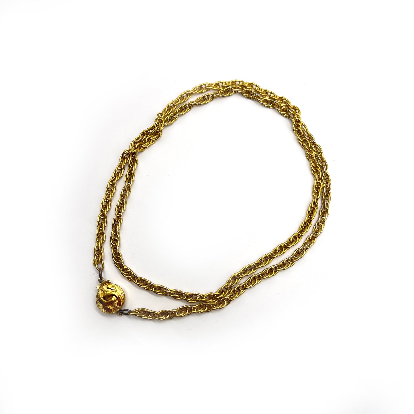 Chanel Vintage Golden Long Necklace