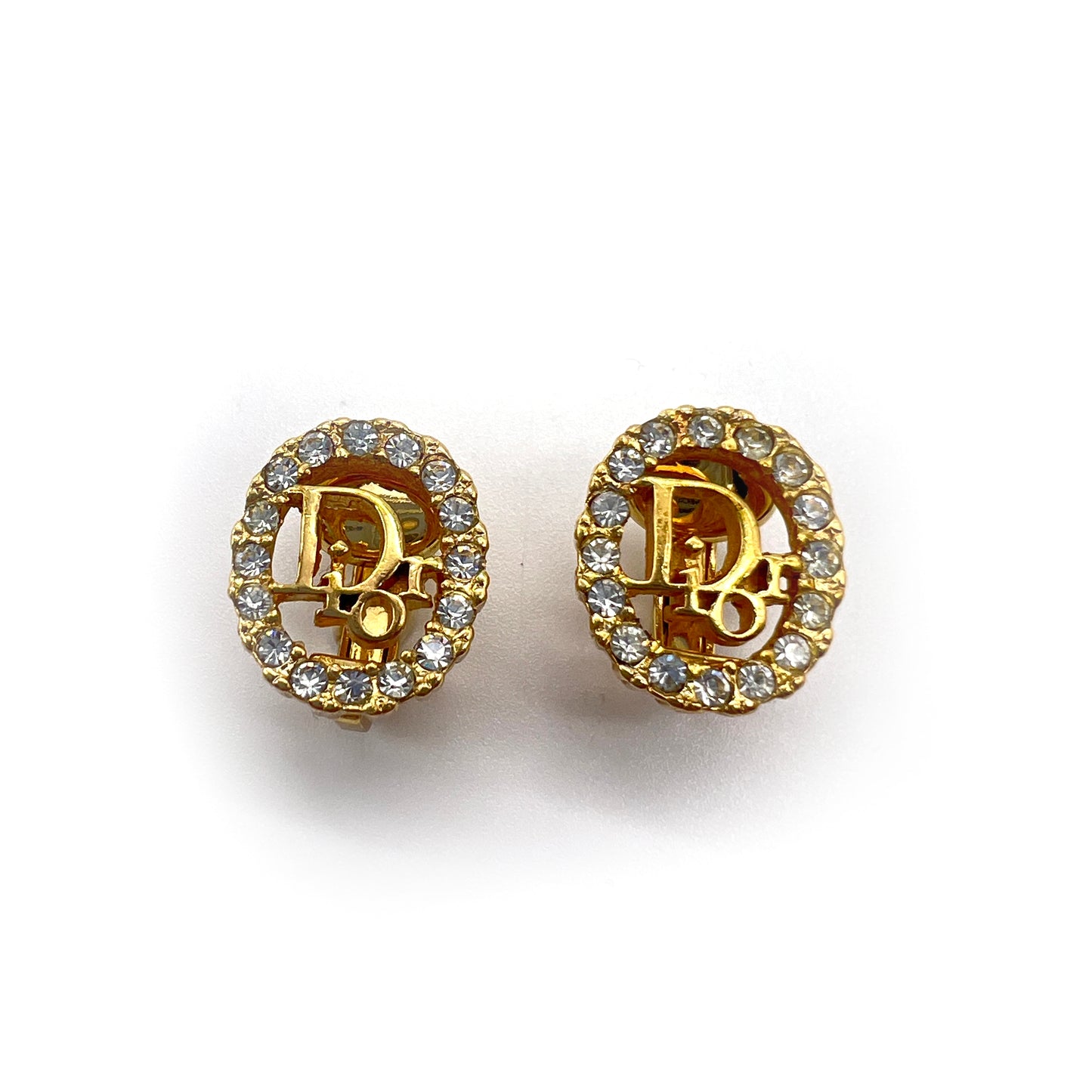 Vintage Dior Logo Earrings