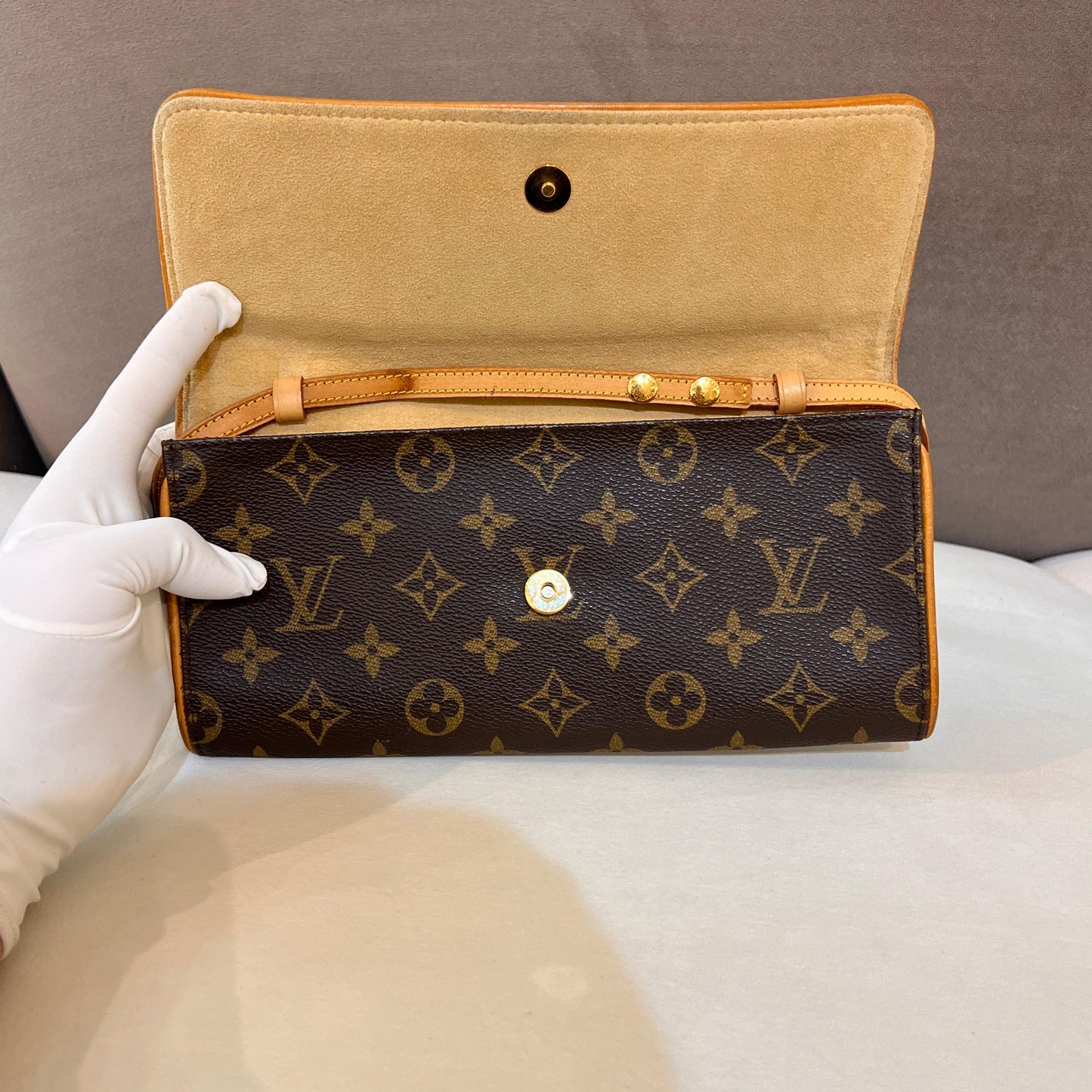Louis Vuitton Vintage Monogram Twin Gm Pochette Shoulder Bag