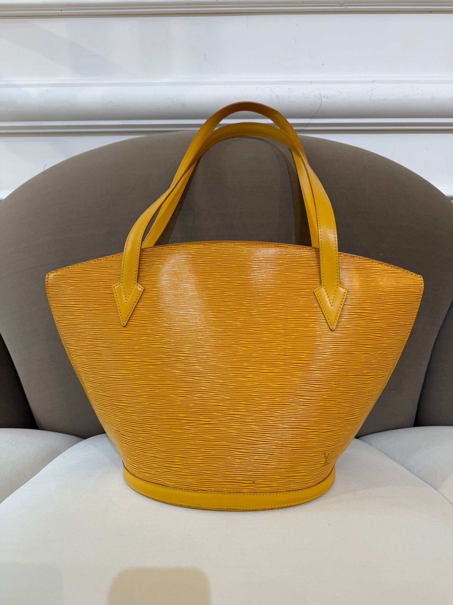 Louis Vuitton Vintage Saint Jacques Shopping Tassili Yellow Epi Tote Bag