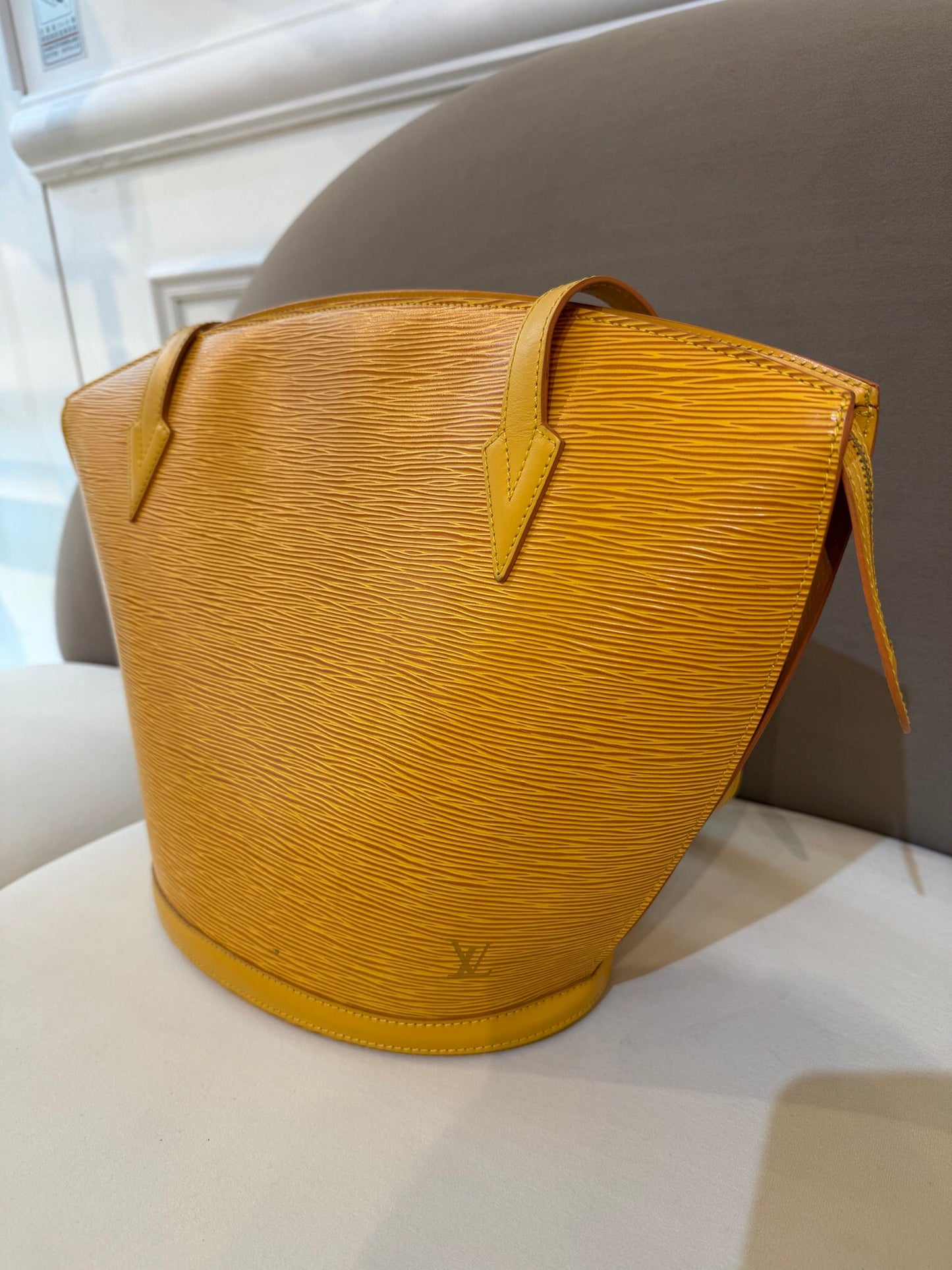 Louis Vuitton Vintage Saint Jacques Shopping Tassili Yellow Epi Tote Bag