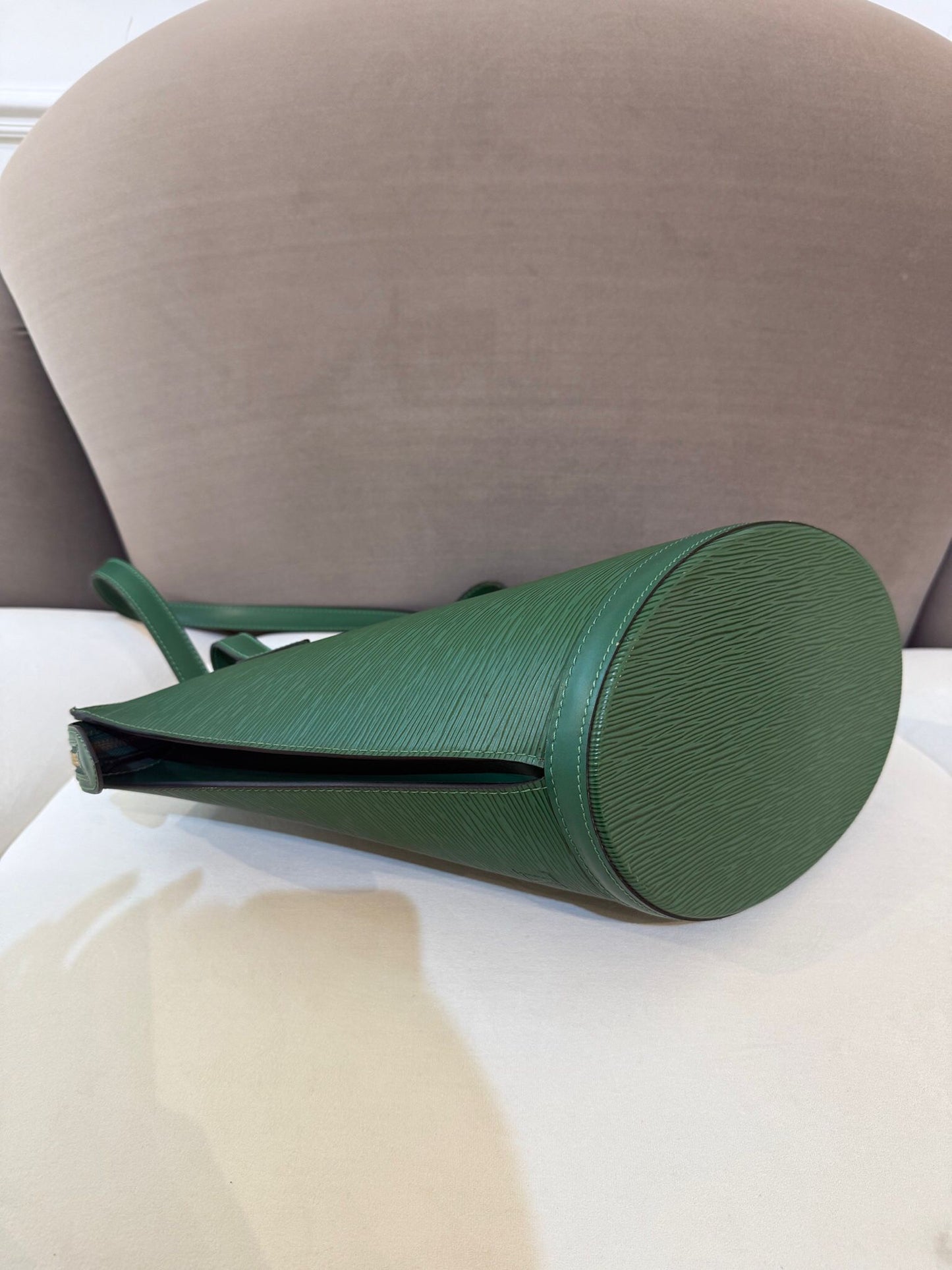 Louis Vuitton Vintage Saint Jacques Poignier Long Epi Borneo Green Tote Bag