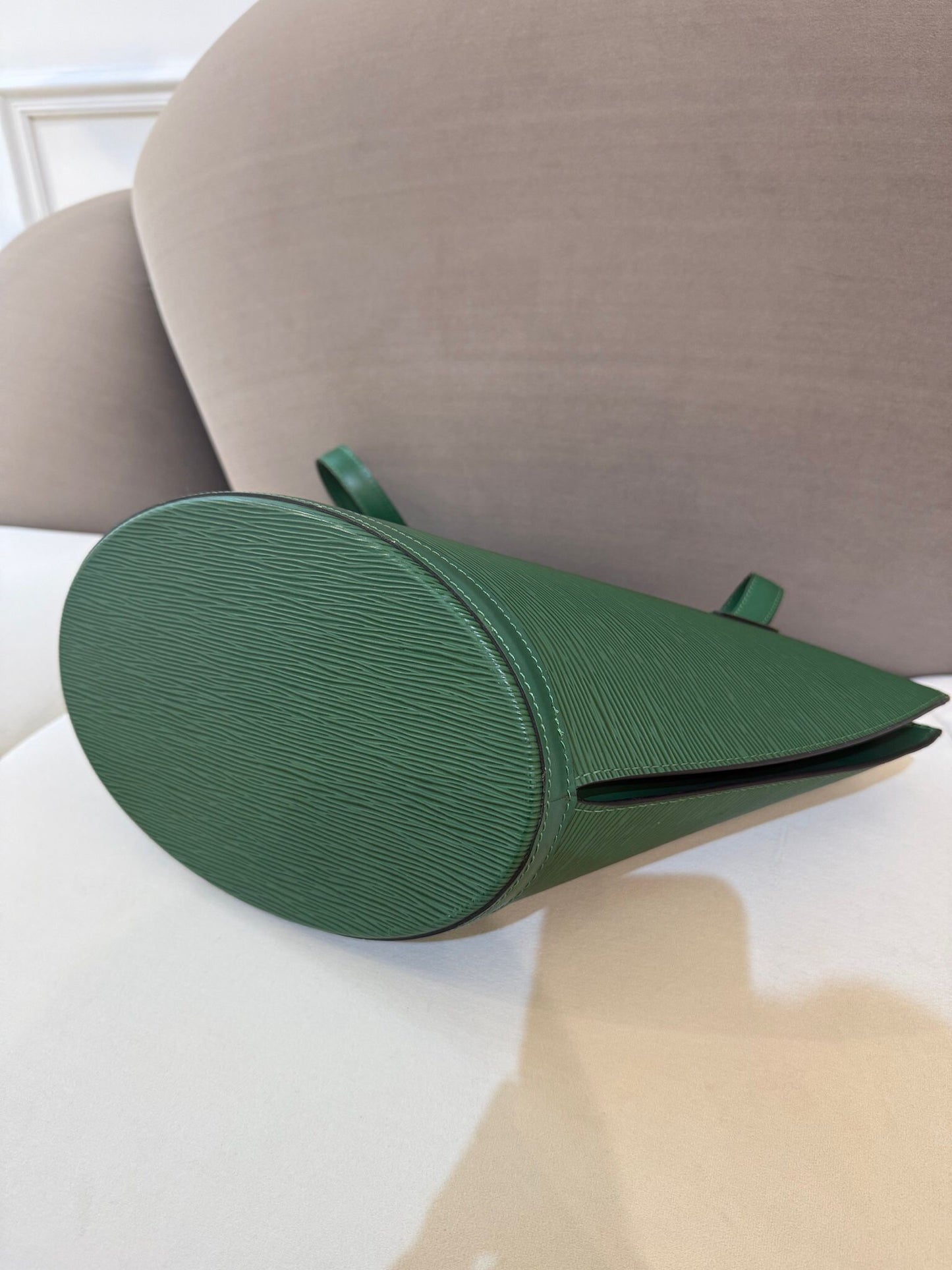Louis Vuitton Vintage Saint Jacques Poignier Long Epi Borneo Green Tote Bag