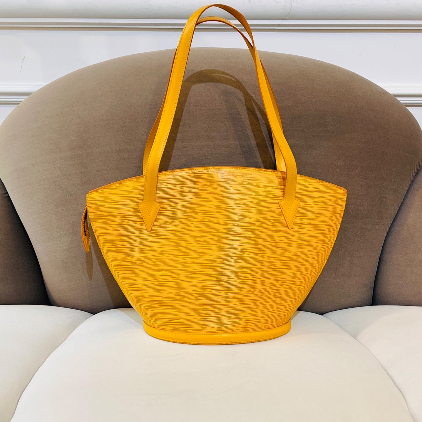 Louis Vuitton Vintage Saint Jacques Shopping Tassili Yellow Epi Leather Tote Bag