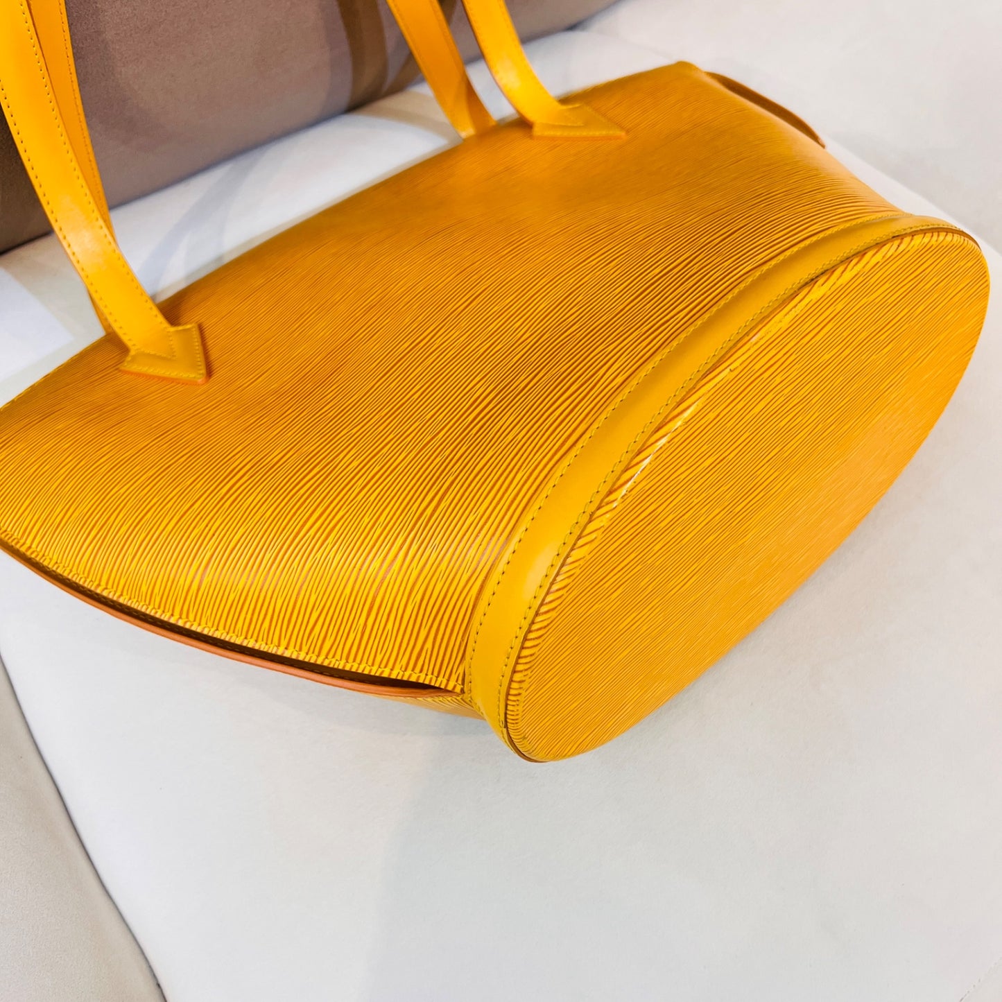 Louis Vuitton Vintage Saint Jacques Shopping Tassili Yellow Epi Leather Tote Bag
