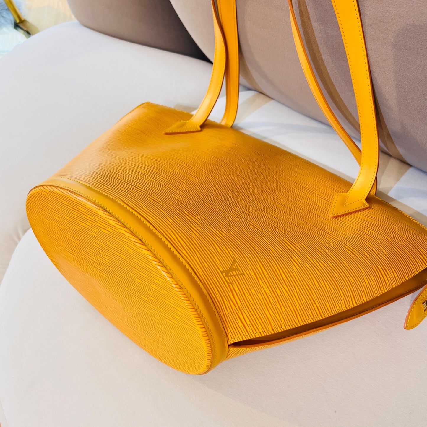 Louis Vuitton Vintage Saint Jacques Shopping Tassili Yellow Epi Leather Tote Bag