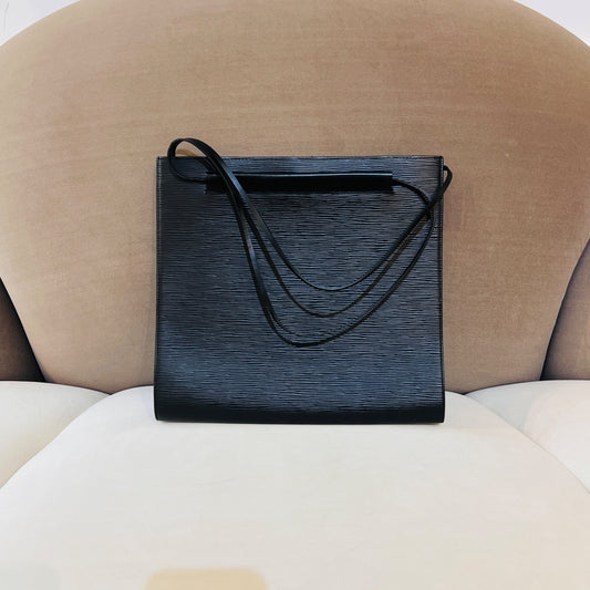 Louis Vuitton Vintage Saint Tropez Noir Epi Leather Semi-Shoulder Bag