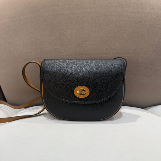 Christian Dior Vintage Cd Logo Leather Shoulder Bag