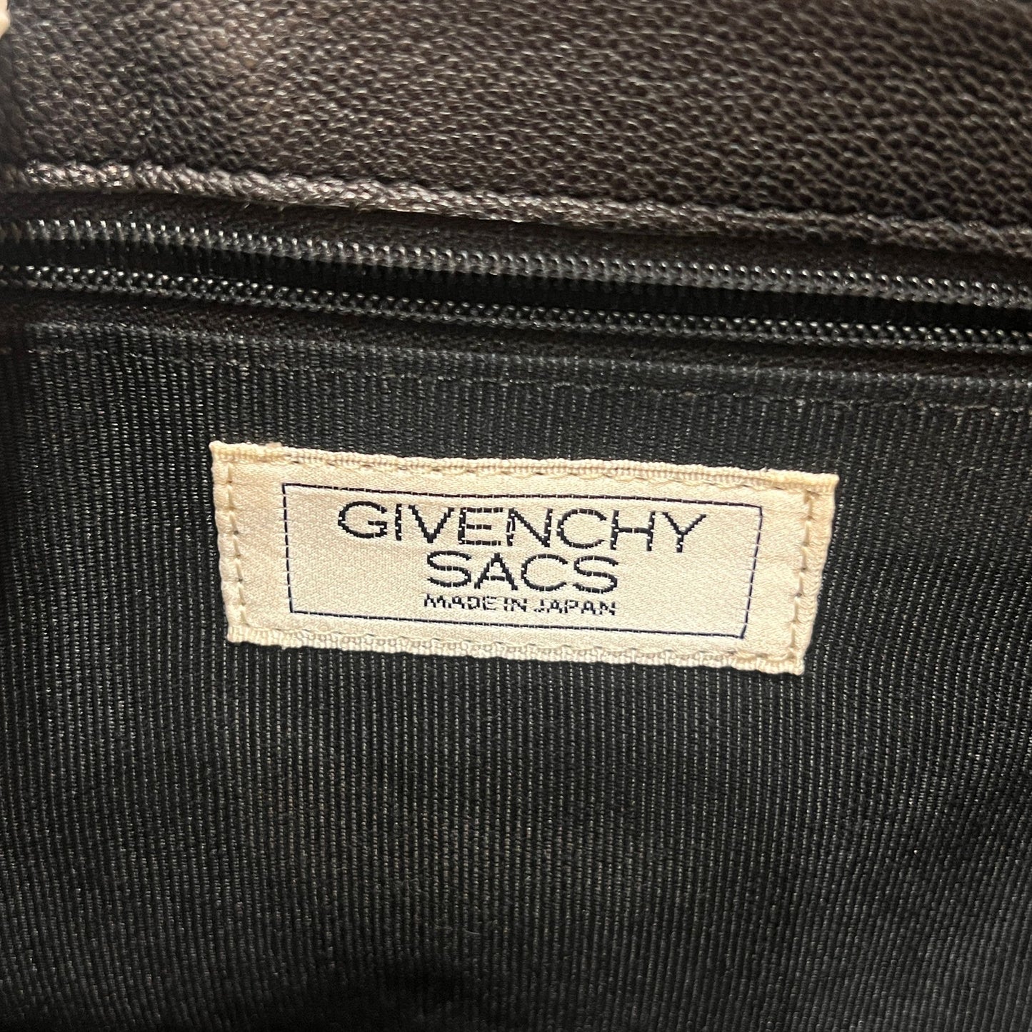 Givenchy Vintage Black Leather 4G Logo Slim Shoulder Bag