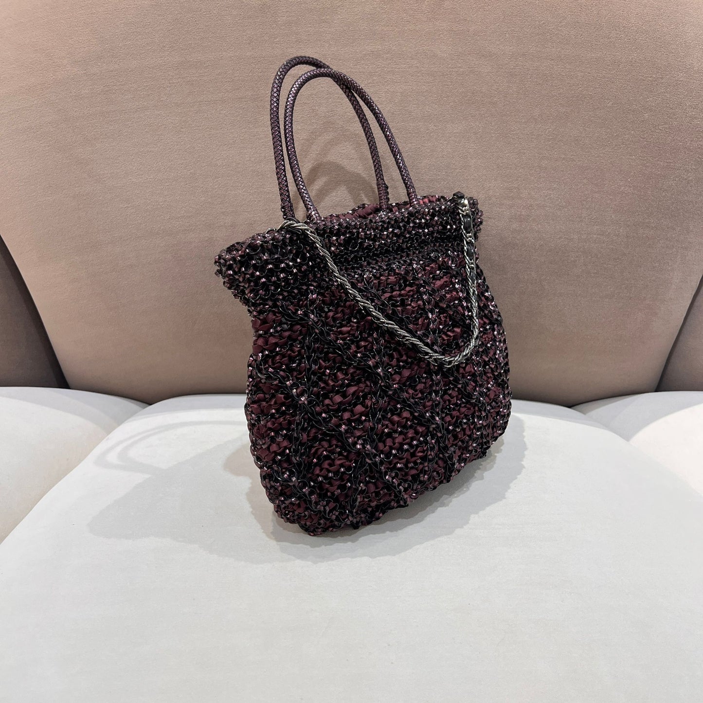 Anteprima 復古三向編織手提包