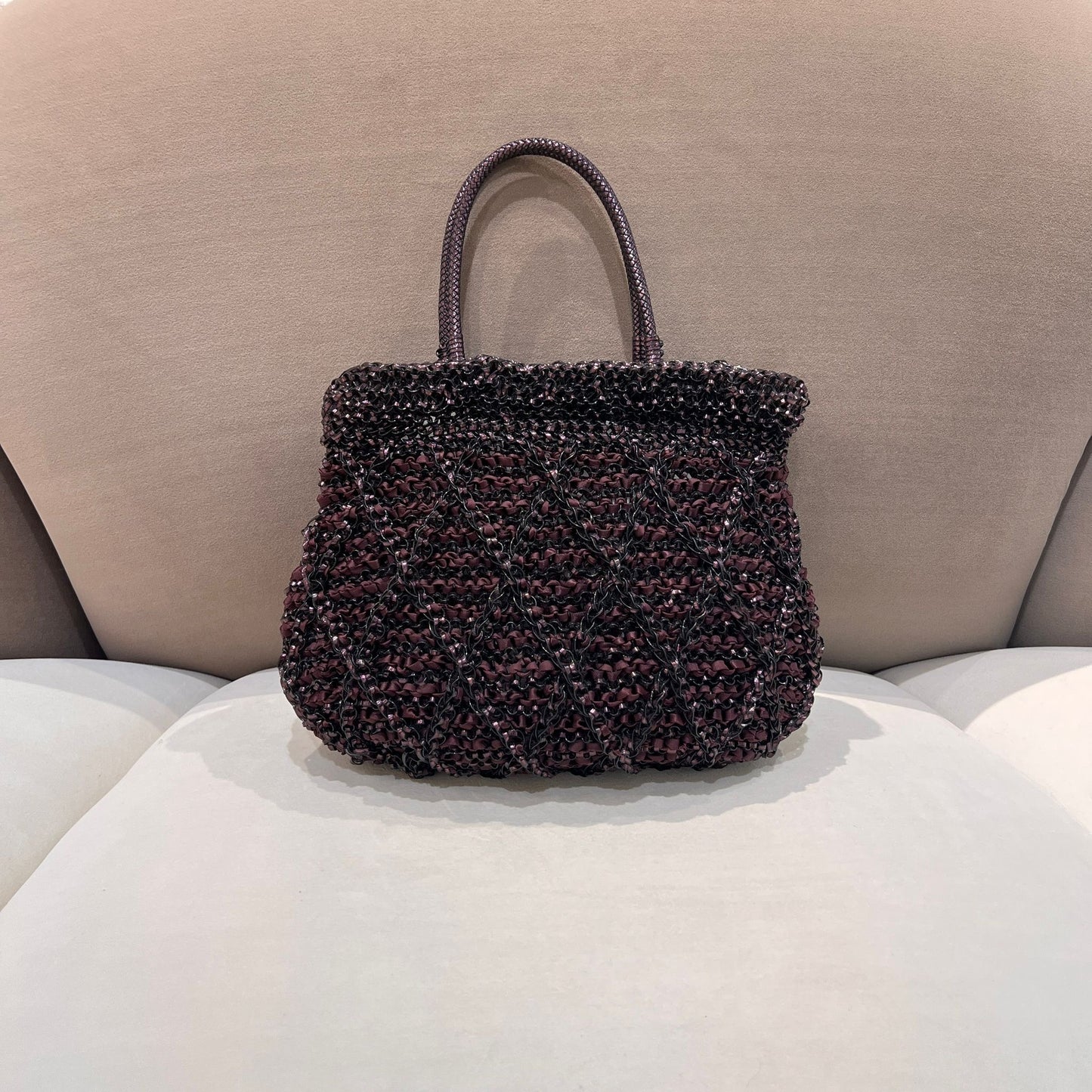 Anteprima 復古三向編織手提包