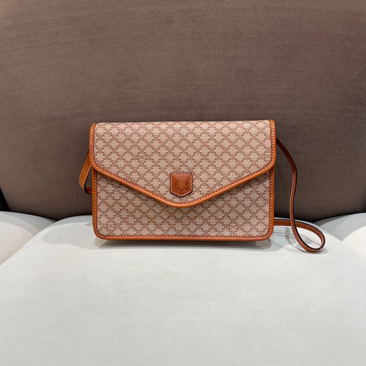 Celine Vintage Macadam Monogram Canvas Shoulder Bag