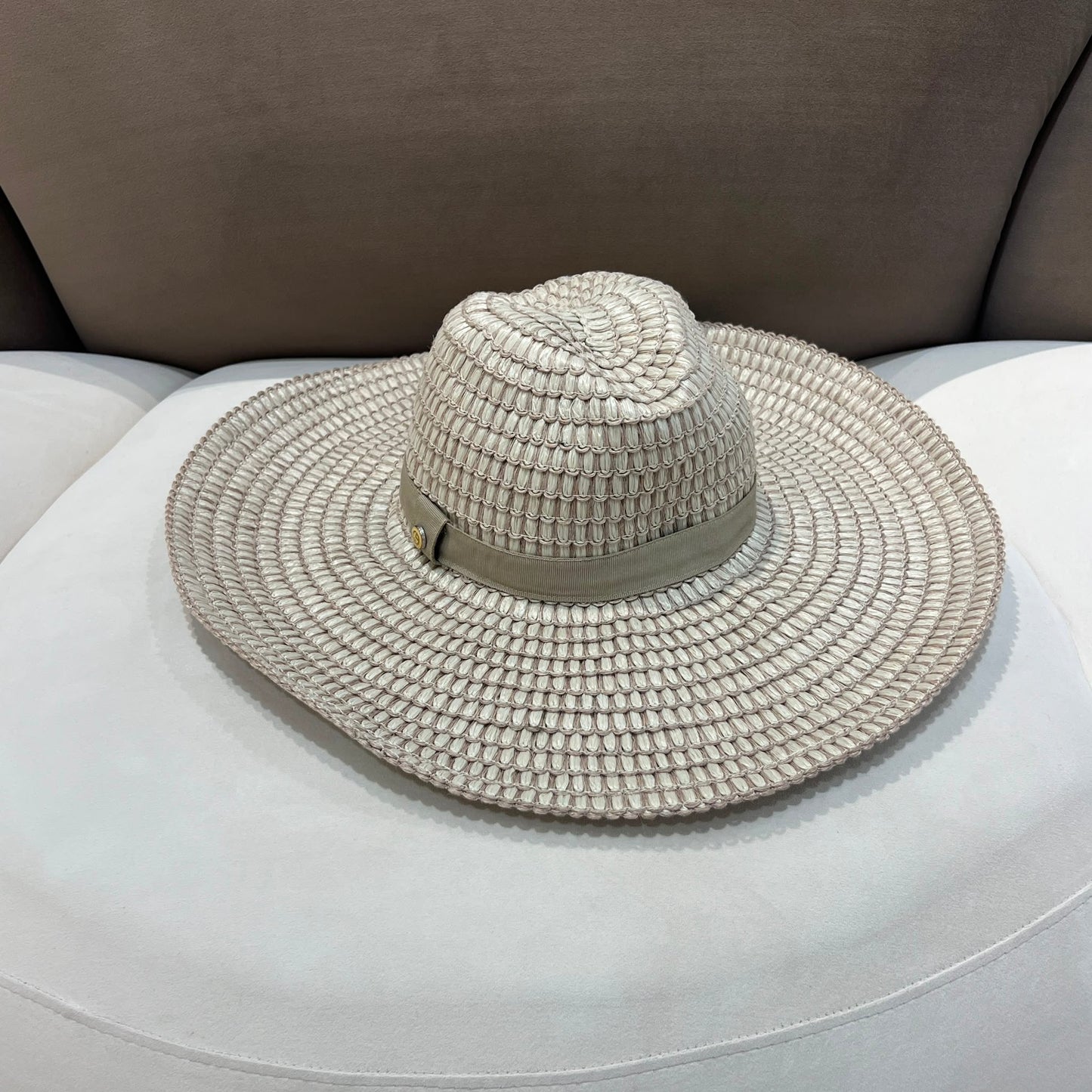 Giorgio Armani Vintage Straw Sun Hat