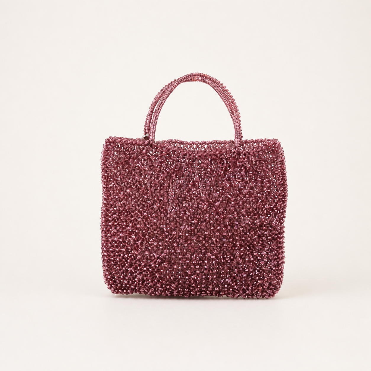ANTEPRIMA vintage pink Wire top handle handbag, front view