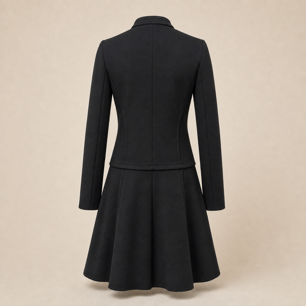 Anteprima Jerseys black dress jacket back view