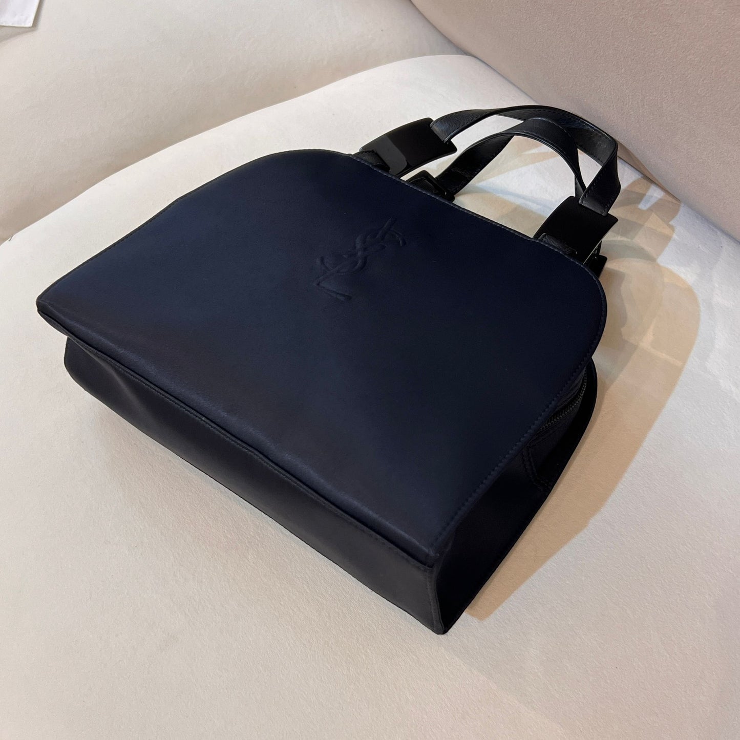 Yves Saint Laurent Vintage Black Nylon Top Handle Bag