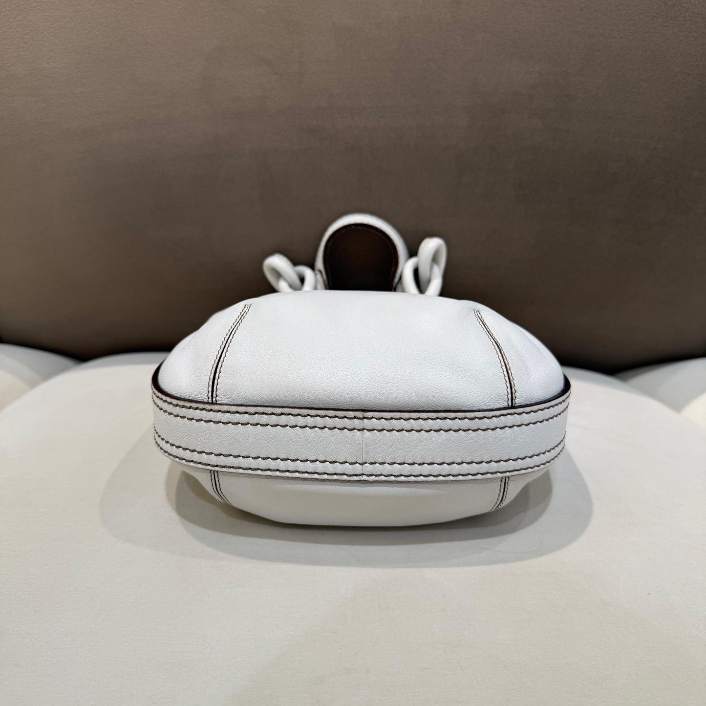Loewe Vintage Fiesta White Leather 2-Way Handbag