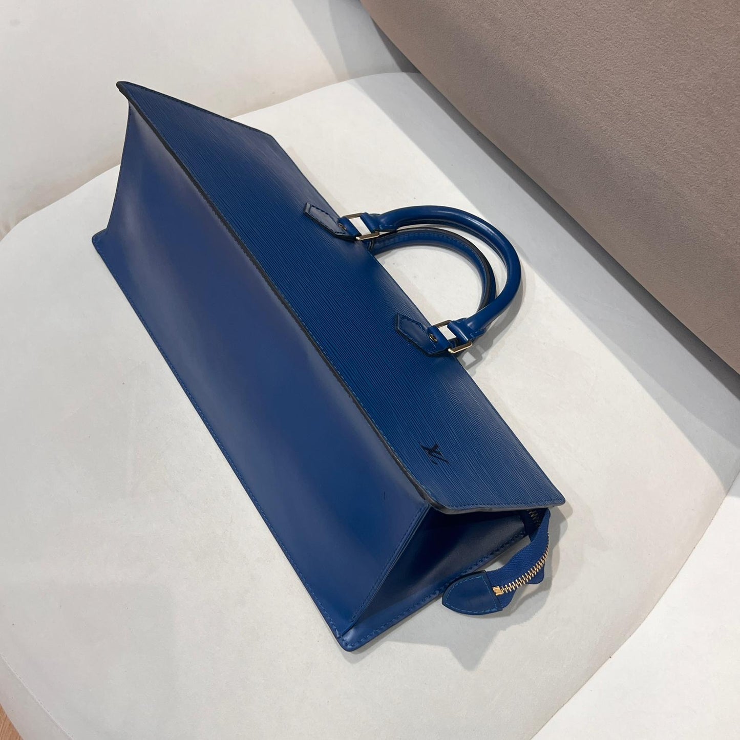 Louis Vuitton Vintage Epi Sac Triangle Toledo Blue Handbag