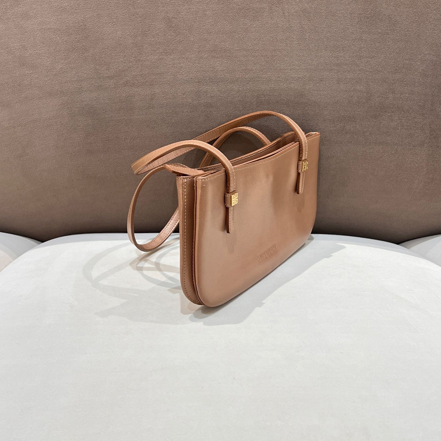 Givenchy Vintage Champagne Pink Leather Shoulder Bag