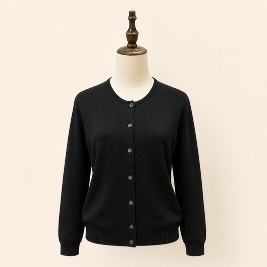 Burberry vintage black wool cardigan – front cover