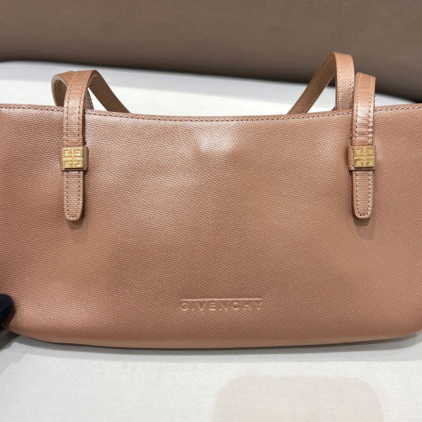 Givenchy Vintage Champagne Pink Leather Shoulder Bag