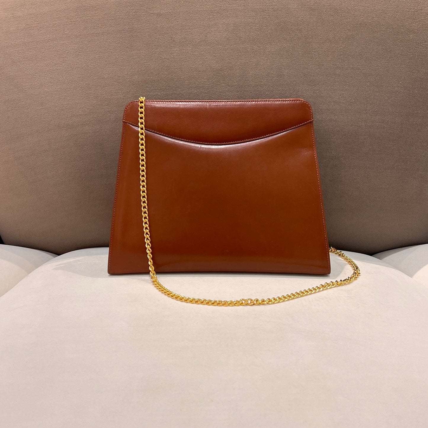 Salvatore Ferragamo Vintage Gancini Leather Chain Shoulder Bag