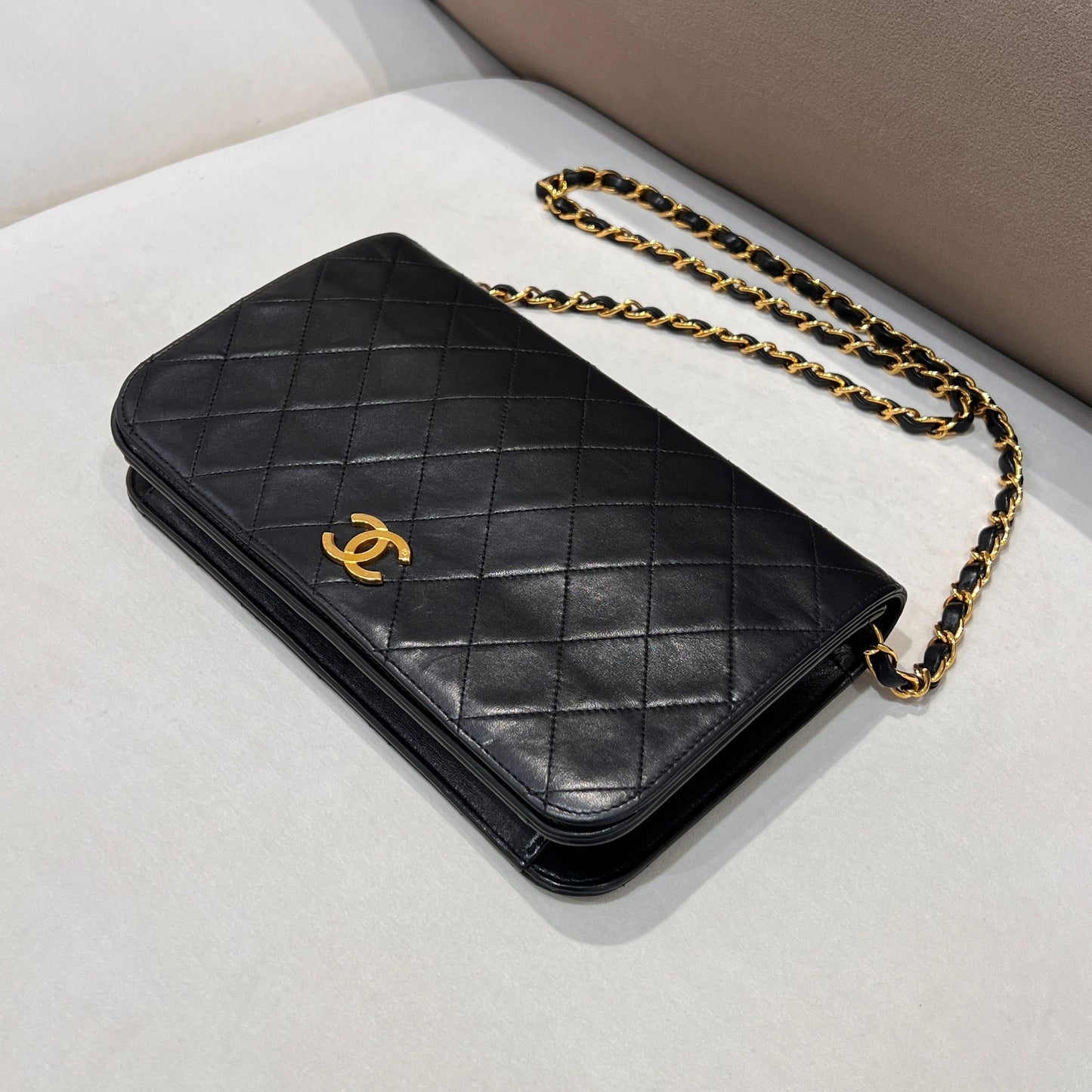 Chanel Vintage Matelassé Full Flap Shoulder Bag
