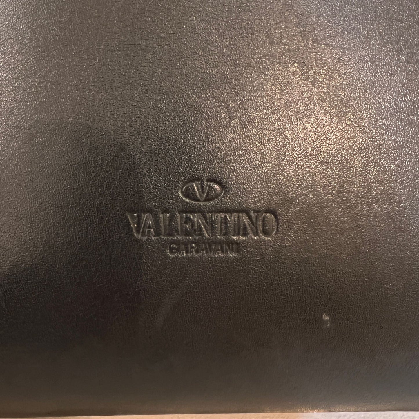 Valentino Garavani Vintage V-Logo Smooth Leather Chain Shoulder Bag
