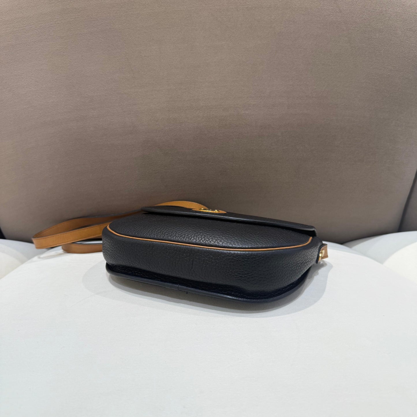 Christian Dior Vintage Cd Logo Leather Shoulder Bag