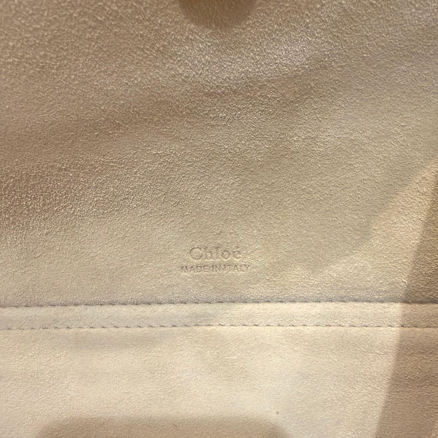 Chloé Georgia Mini red python leather shoulder bag – interior Chloé logo detail