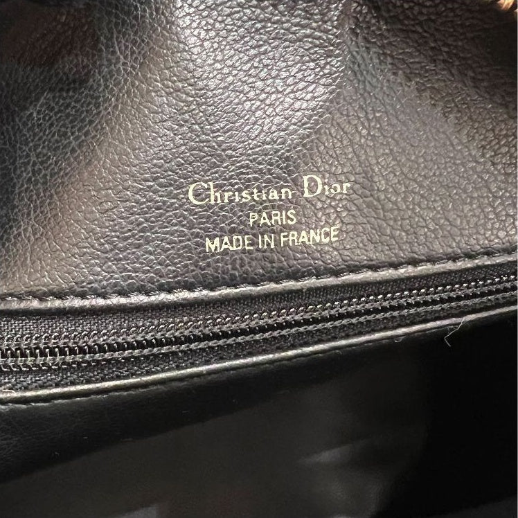 Christian Dior Vintage black leather oval turn-lock handbag – additional view 11