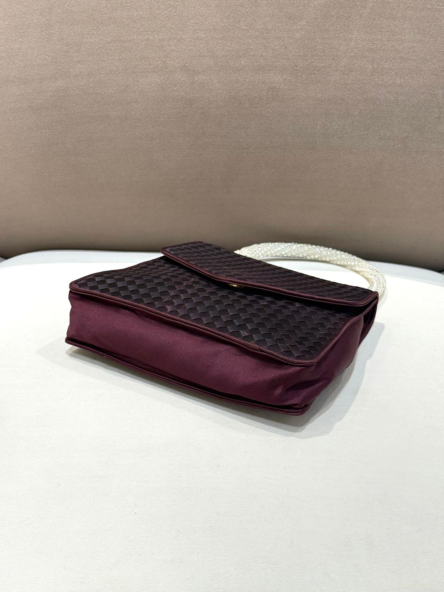 Bottega Veneta 復古 Intrecciato 編織皮革頂部提手手提包