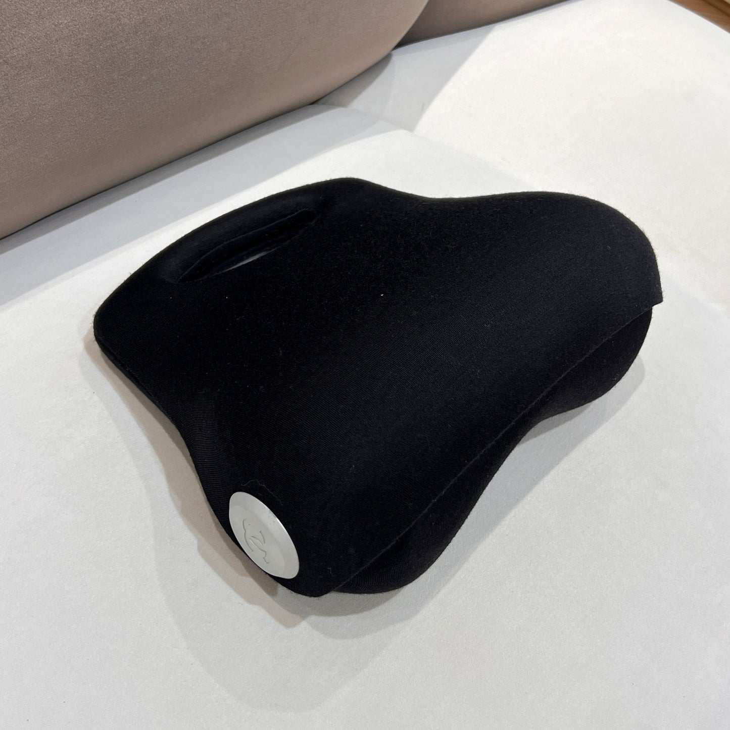 Chanel Vintage Black Hip Bag Sculptural Minimalist Design