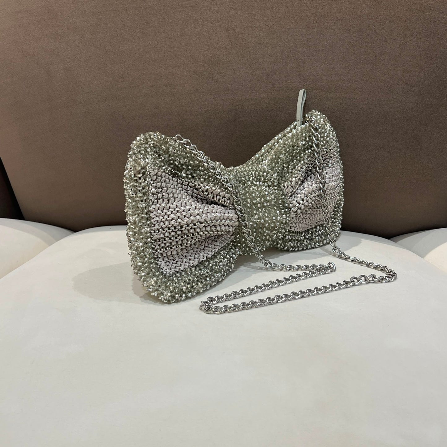 Anteprima Vintage Crystal Wire Ribbon Shoulder Bag