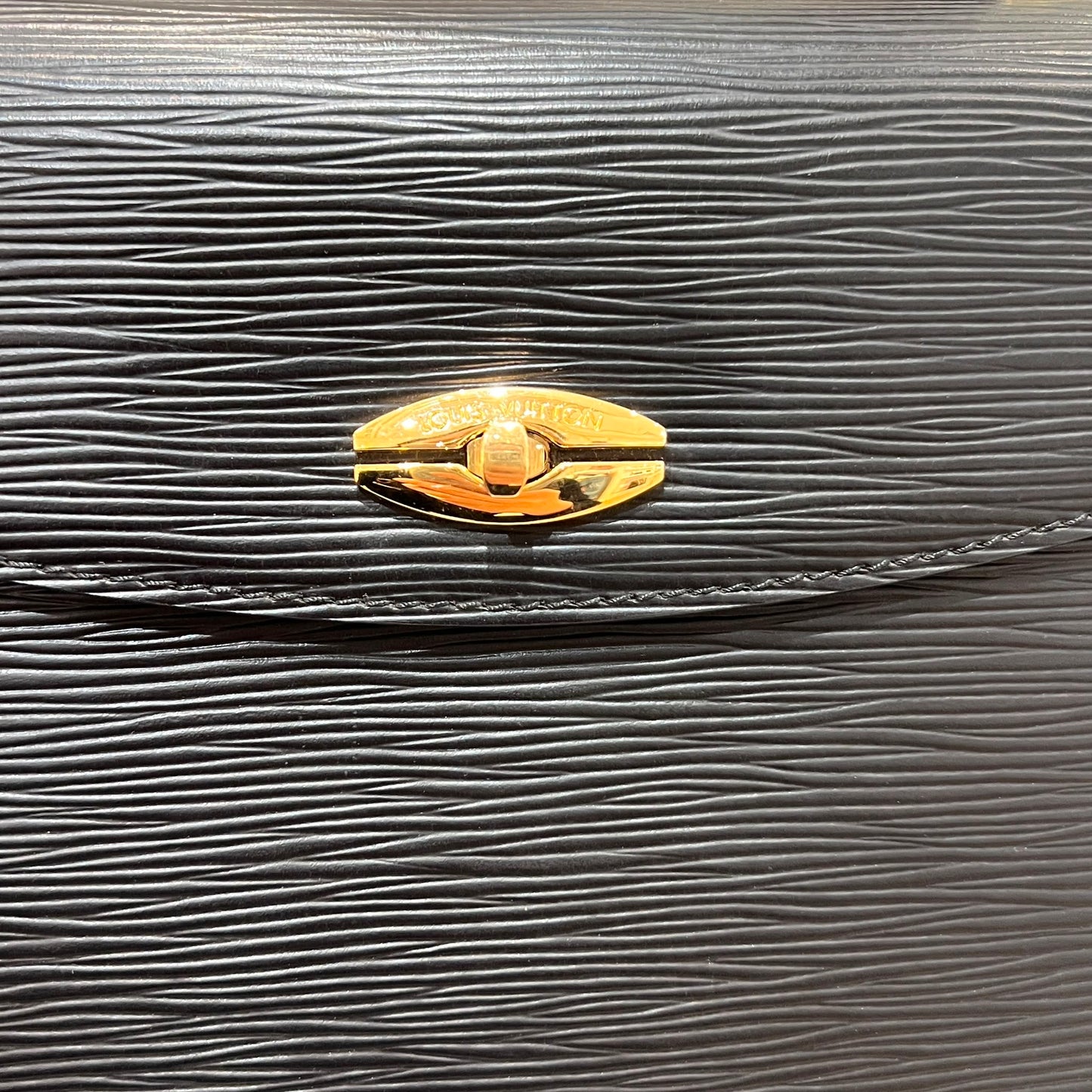 Louis Vuitton Vintage Black Epi Malesherbes Top Handle Handbag