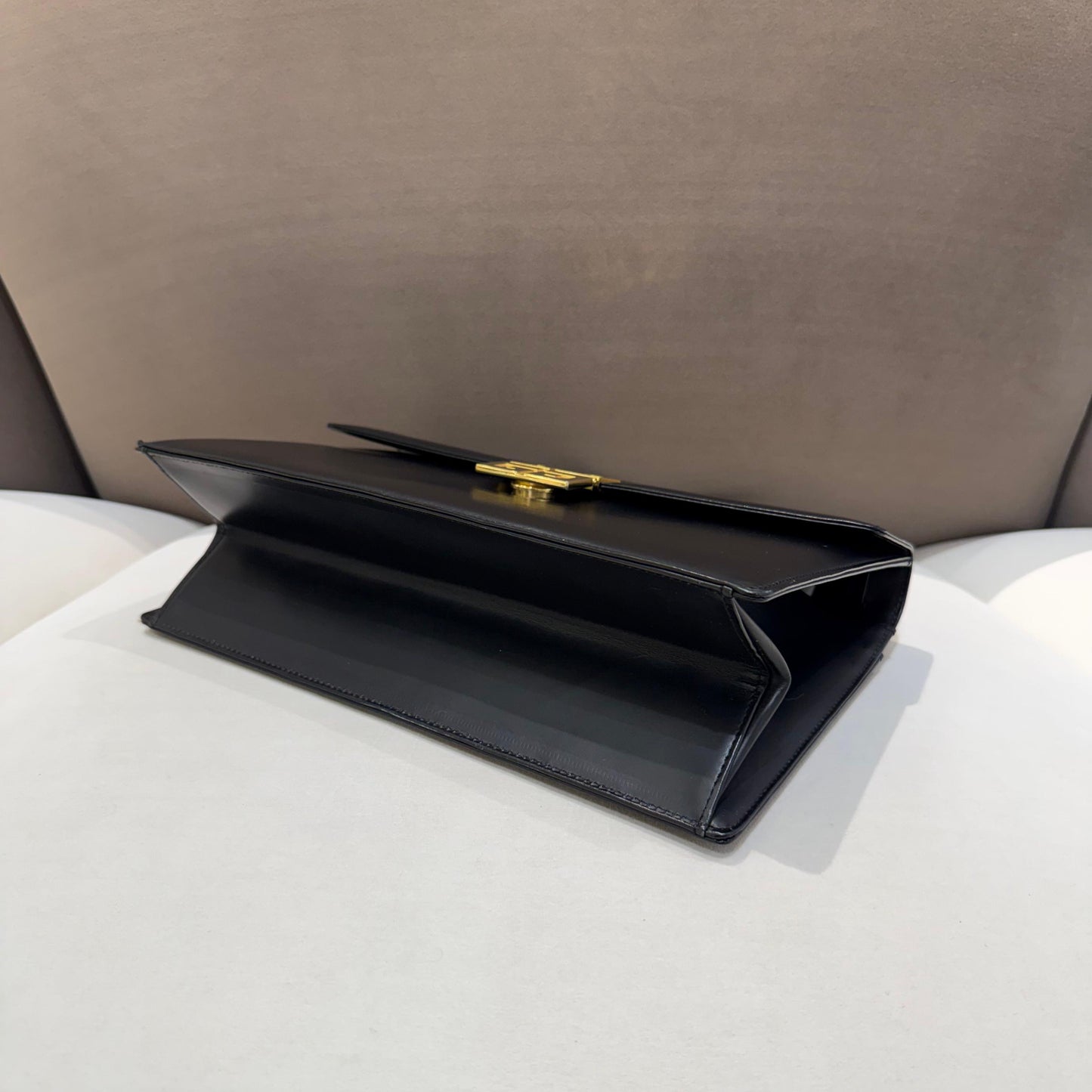 Givenchy Vintage Black Leather 4G Top Handle Handbag