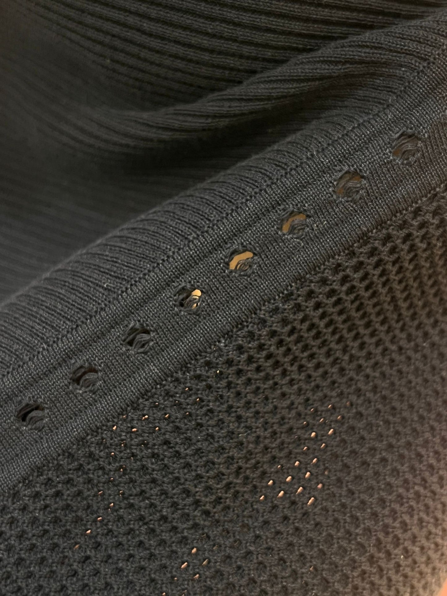 Chanel Vintage Black Sleeveless Knit Structured Flared Dress