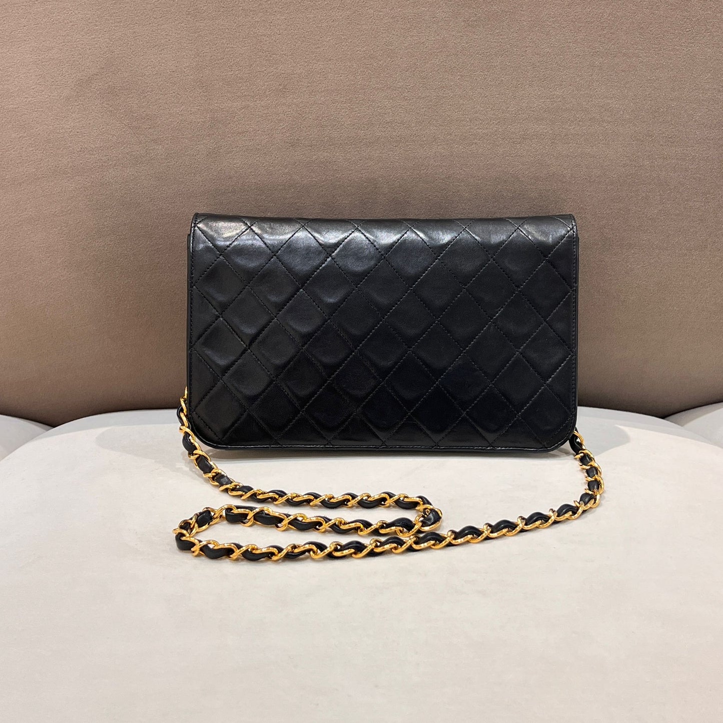 Chanel Vintage Matelassé Full Flap Shoulder Bag