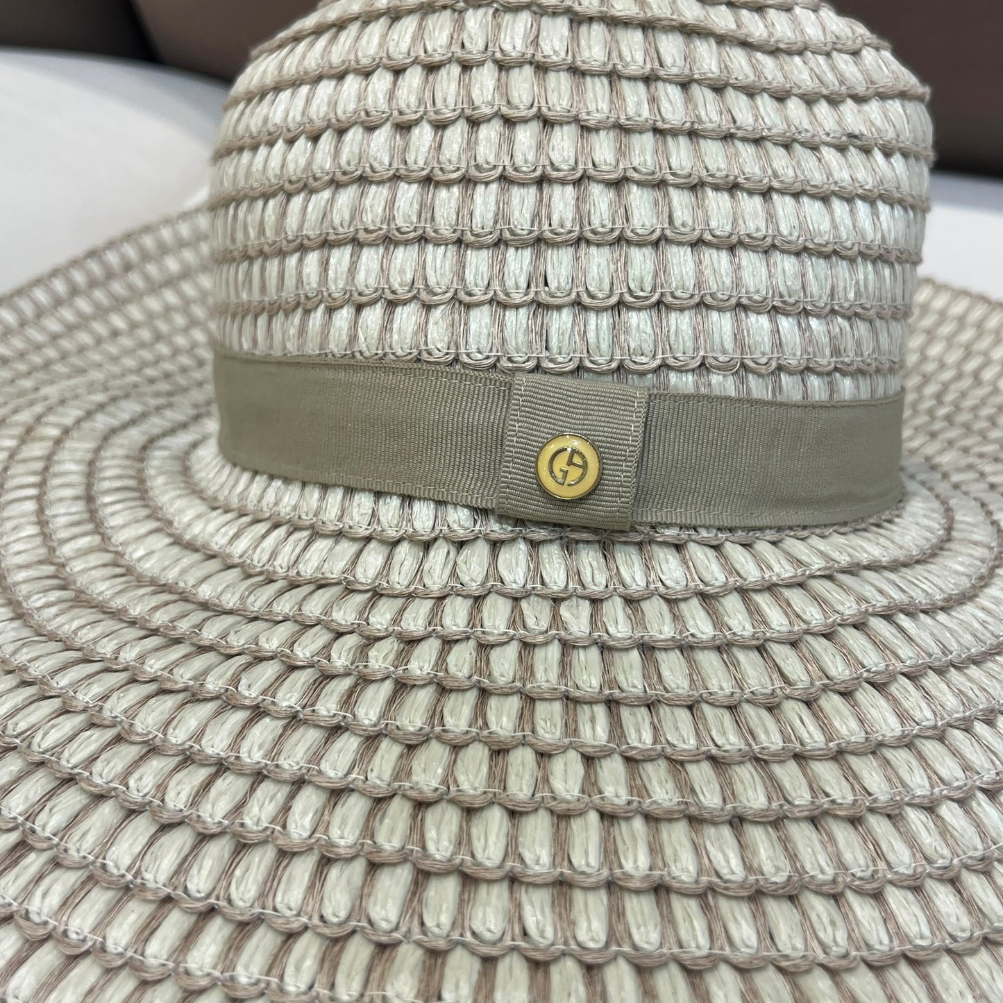 Giorgio Armani Vintage Straw Sun Hat