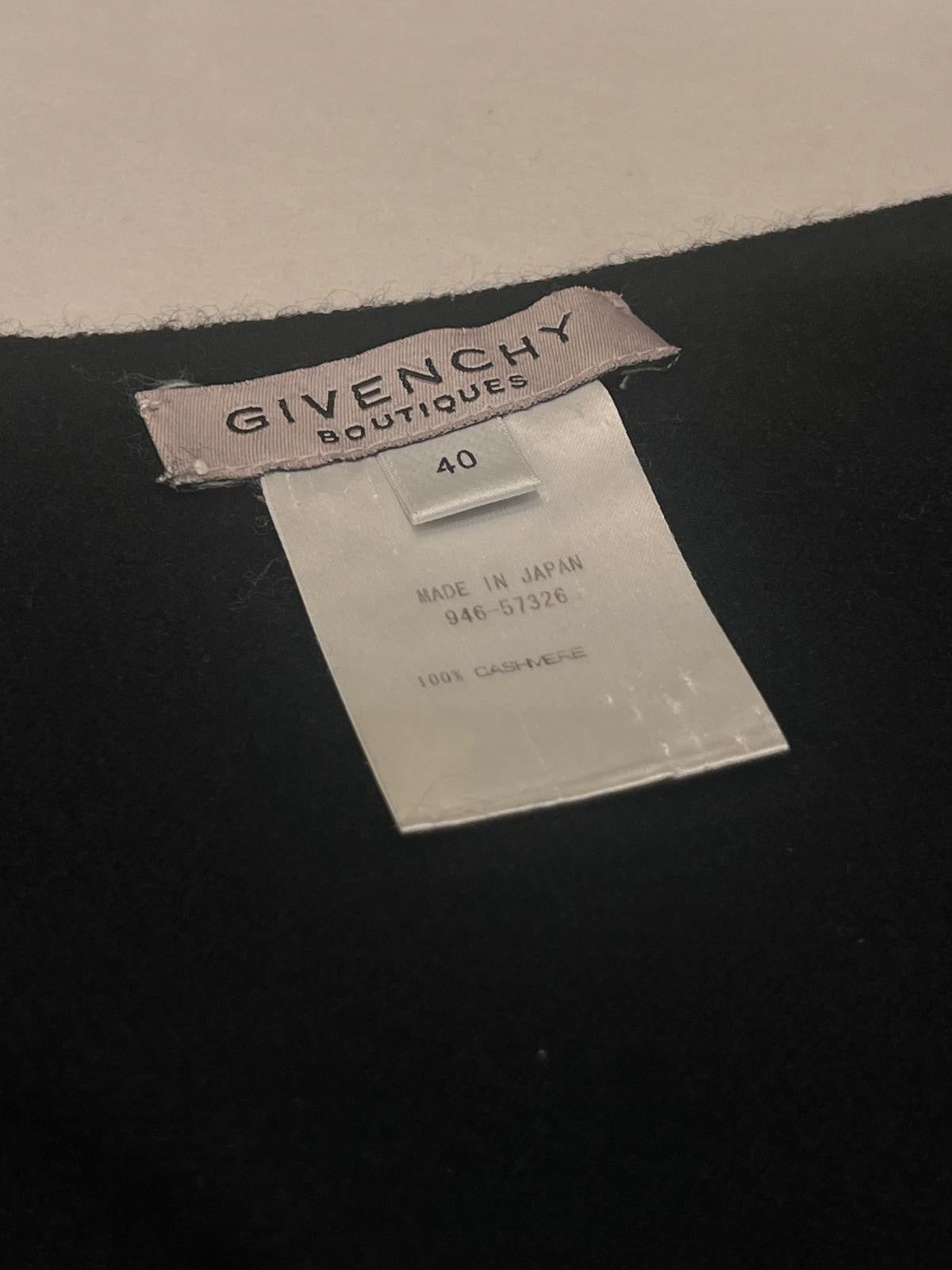 Givenchy Vintage Black V-neck Knit Cardigan