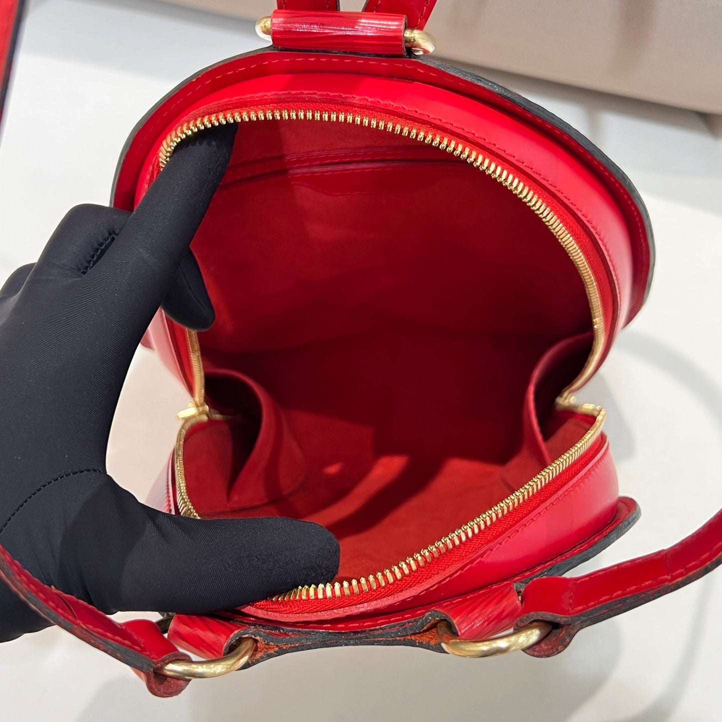 Louis Vuitton Vintage Epi Mabillon Castilian Red Backpack