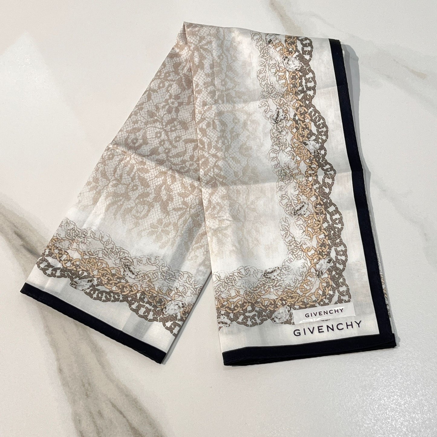 Givenchy Unused Handkerchief 58x58cm