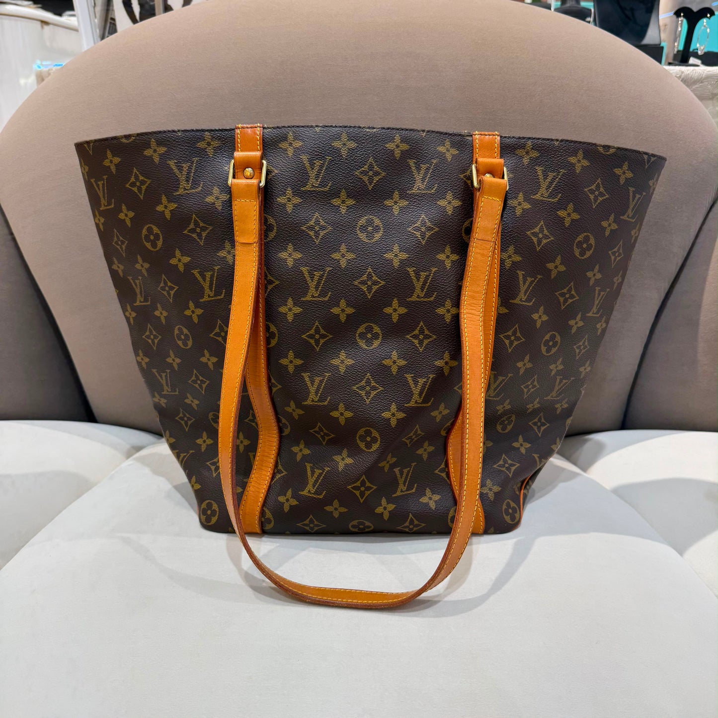 Louis Vuitton Vintage Monogram Sac Shopping Tote Bag