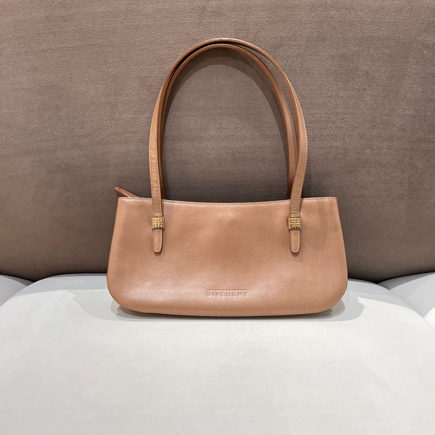 Givenchy Vintage Champagne Pink Leather Shoulder Bag