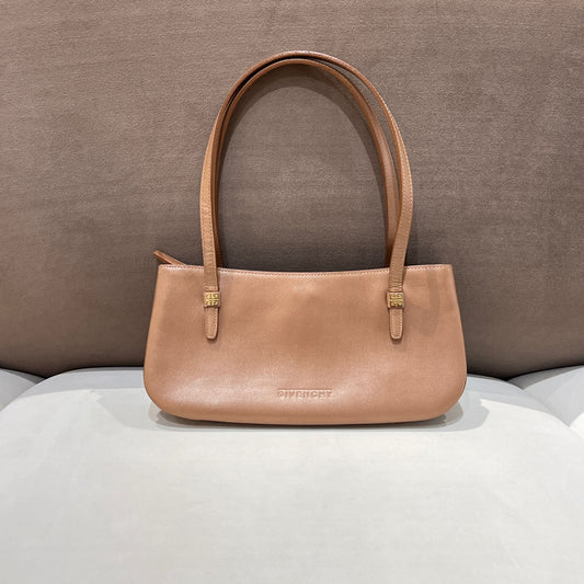 Givenchy Vintage Champagne Pink Leather Shoulder Bag